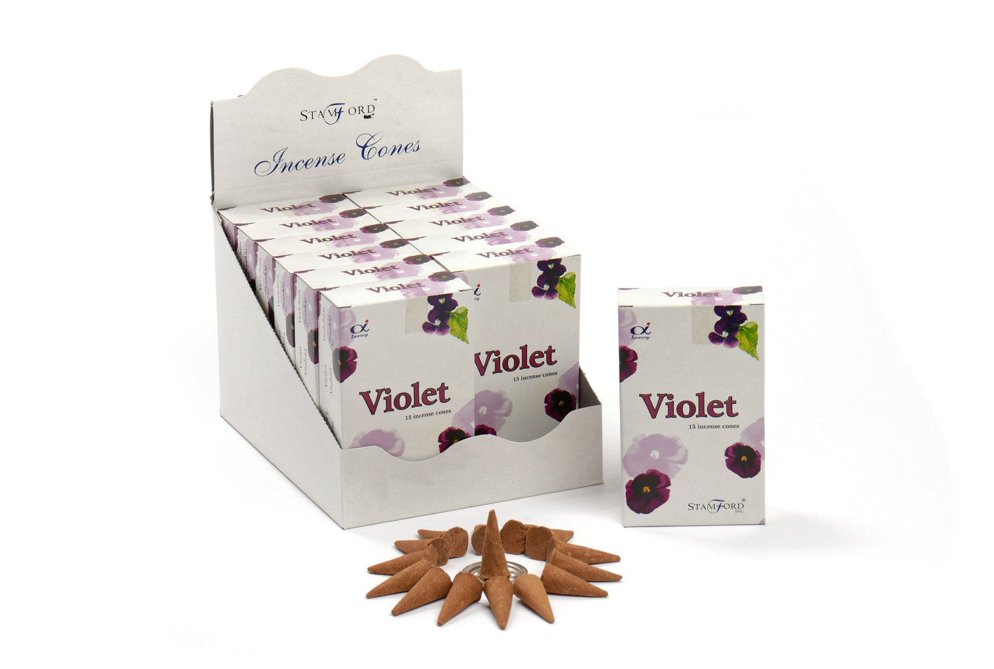 Violet Incense Cones - Spiru-shop.nl