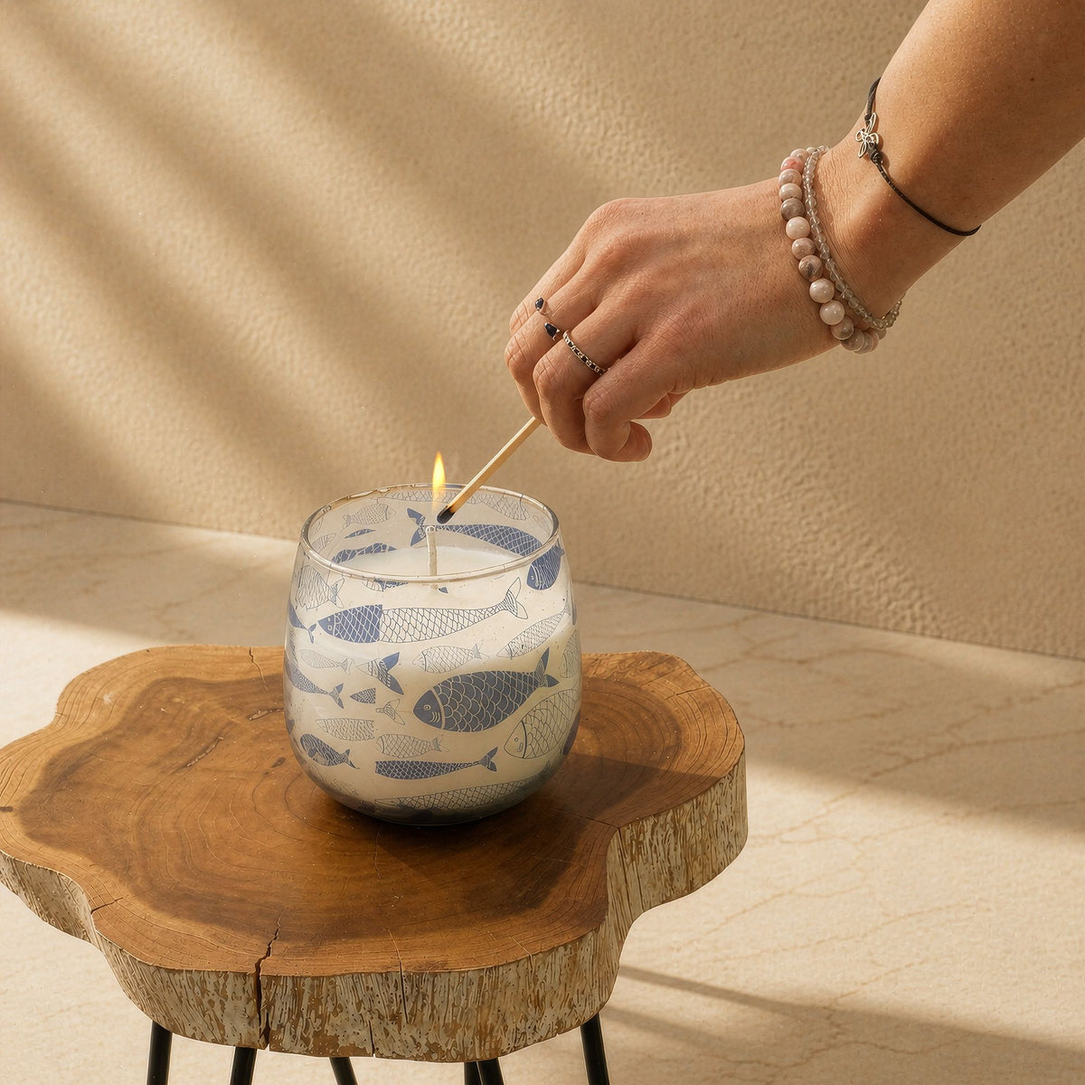 Medium Glass Jar Candles - Seabreeze - Spiru-shop.nl
