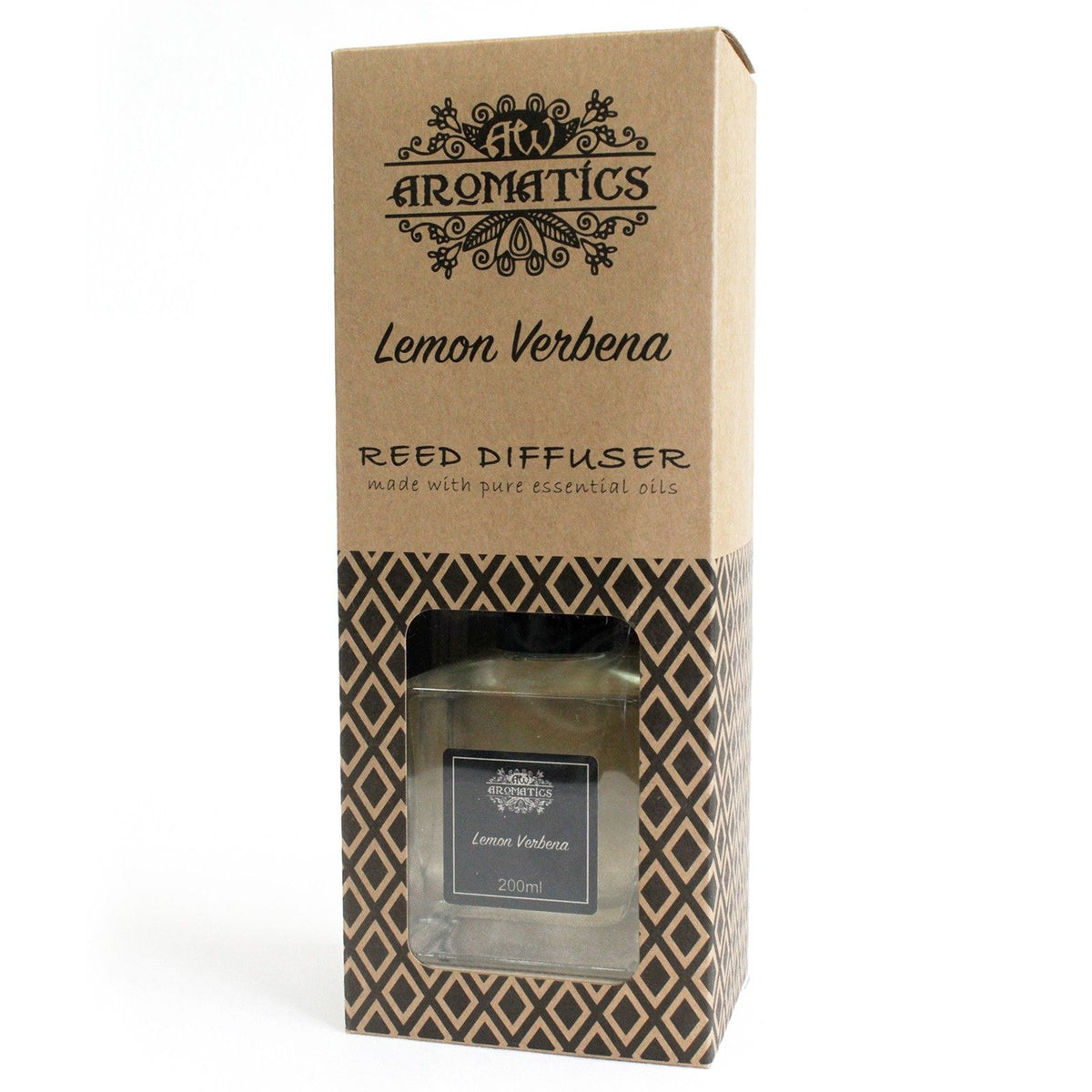 200ml Lemon Verbena Essential Oil Reed Diffuser - Spiru-shop.nl
