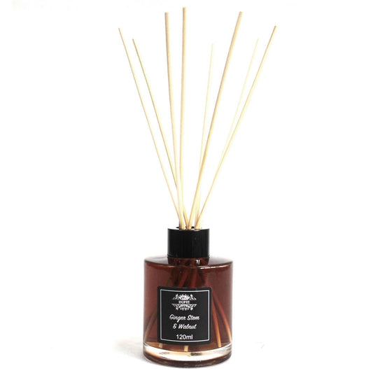 120ml Reed Diffuser - Ginger Stem & Walnut - Spiru-shop.nl