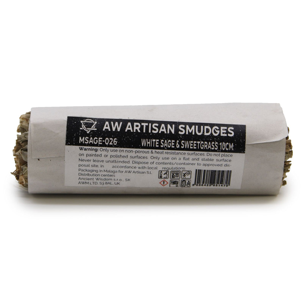 Smudge Stick - White Sage & Sweetgrass 10cm - Spiru-shop.nl