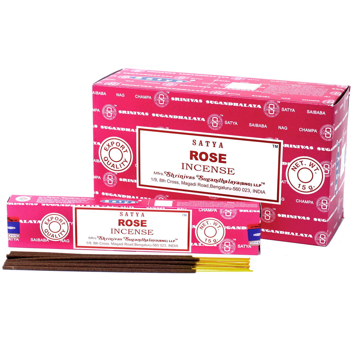 Satya Incense 15gm - Rose - Spiru-shop.nl