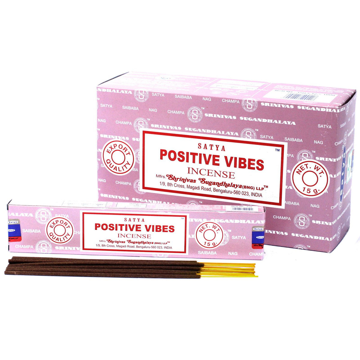 Satya Incense 15gm - Positive Vibes - Spiru-shop.nl