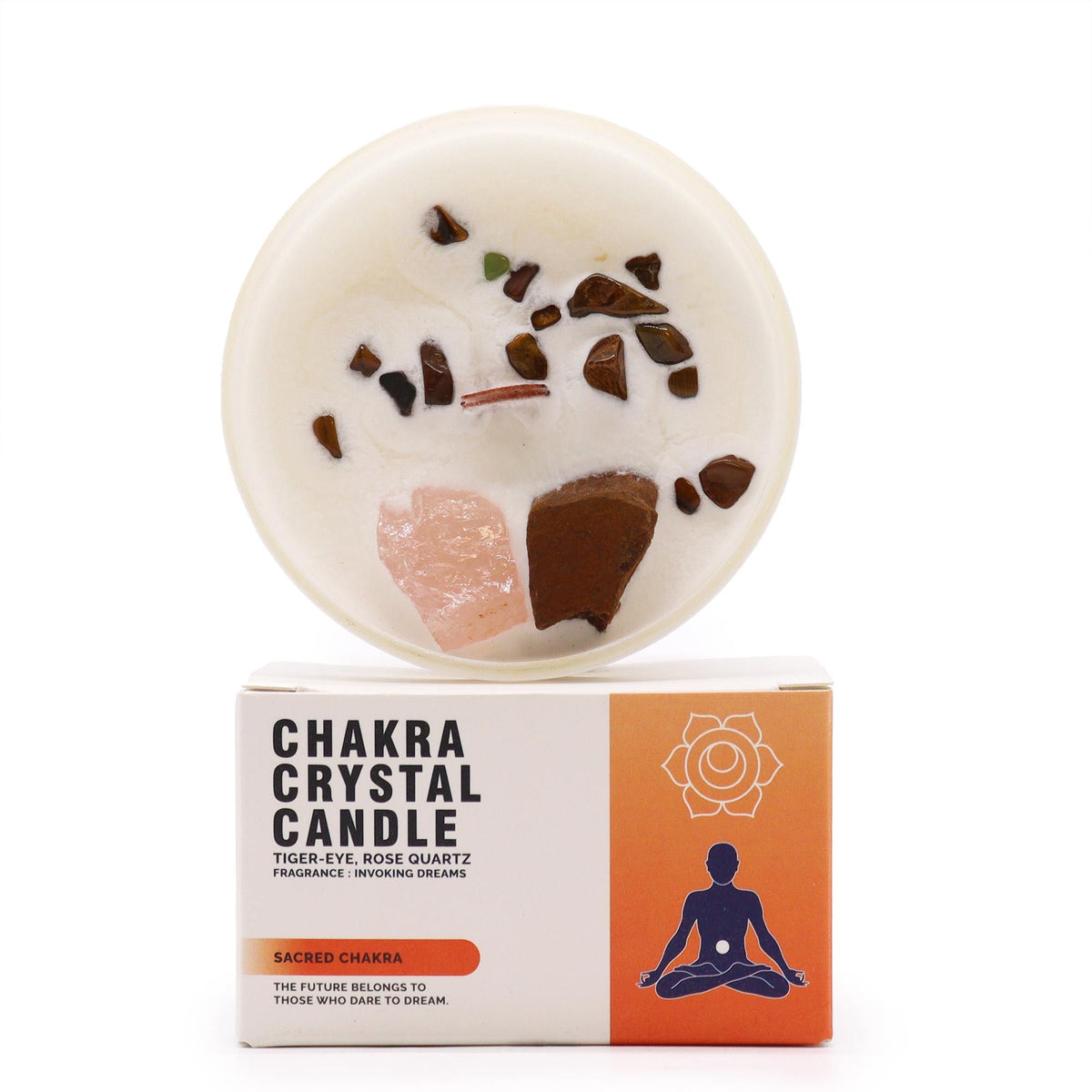 Chakra Crystal Candles - Sacred Chakra - Spiru-shop.nl