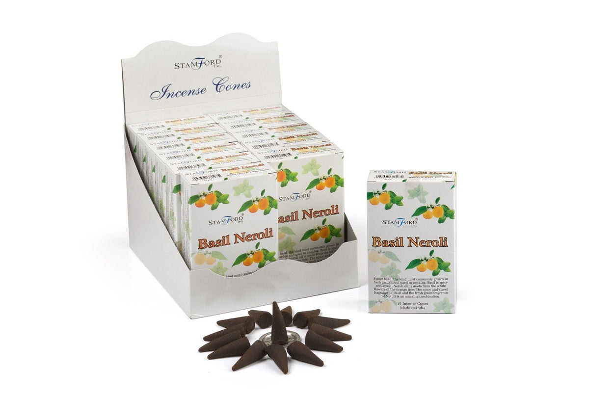 Basil & Neroli Incense Cones - Spiru-shop.nl