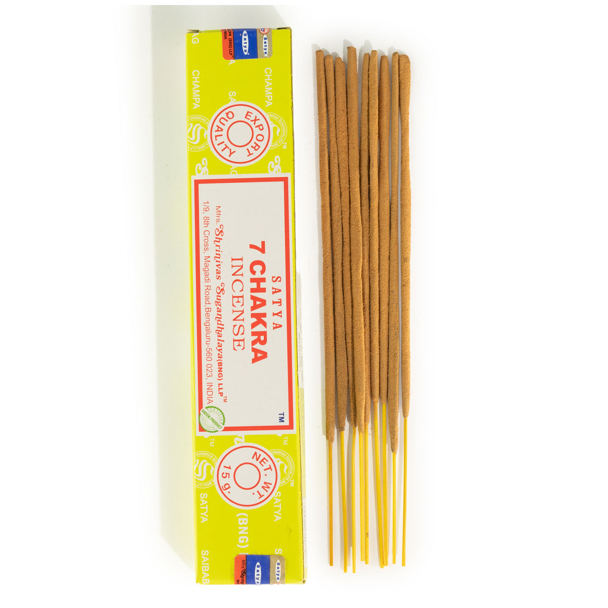 Satya Incense 15gm - 7 Chakra - Spiru-shop.nl