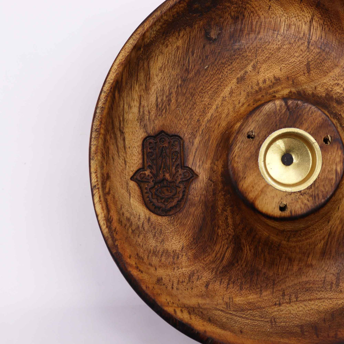 Incense Stick & Cone Burner Disc - Hamsa - Spiru-shop.nl