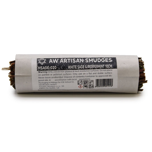 Smudge Stick - White Sage & Peppermint 10cm - Spiru-shop.nl