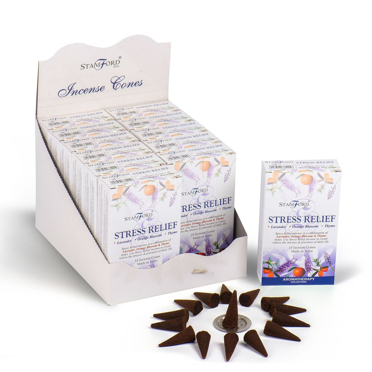 Stress Relief Incense Cones - Spiru-shop.nl