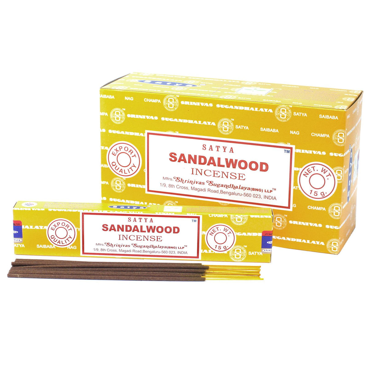 Satya Incense 15gm - Sandalwood - Spiru-shop.nl