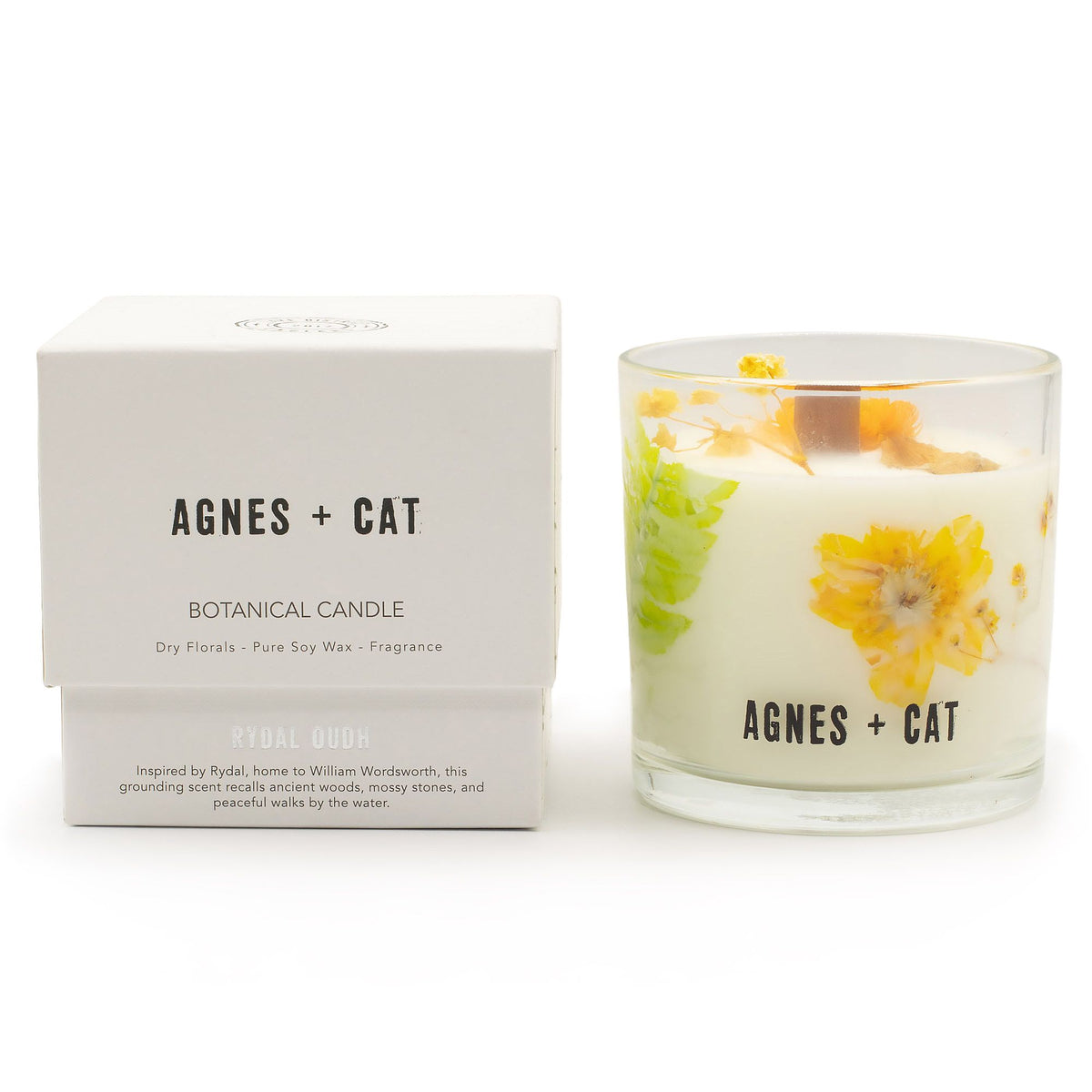 Agnes + Cat Botanical Soy Wax Candle - Rydal Oudh - Spiru-shop.nl