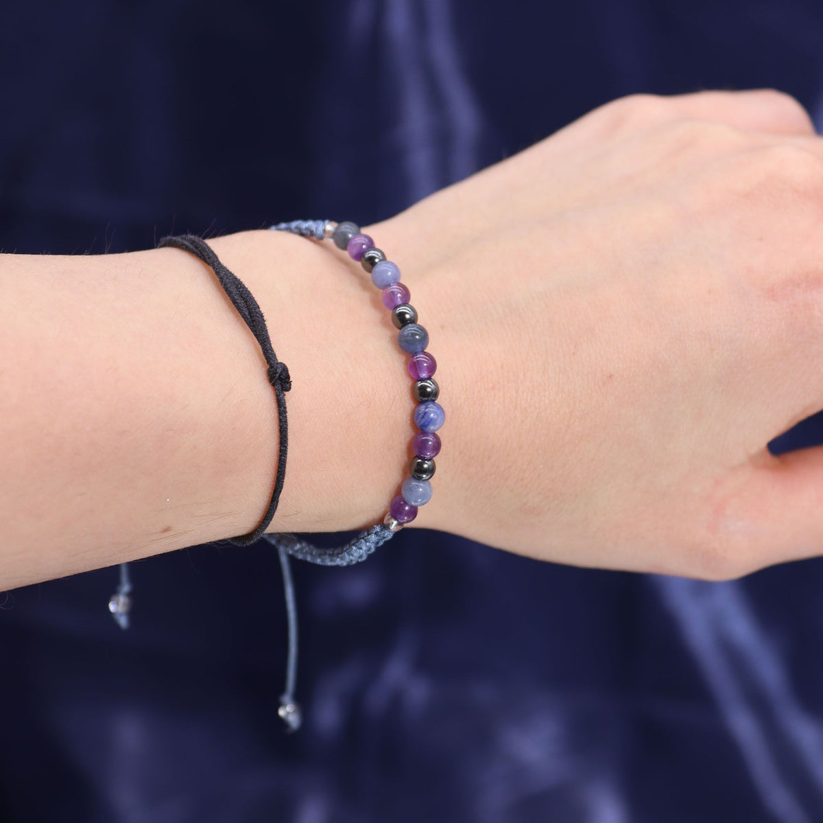 Zodiac Crystal Candle with Gemstone Bracelet - Sagittarius - Spiru-shop.nl