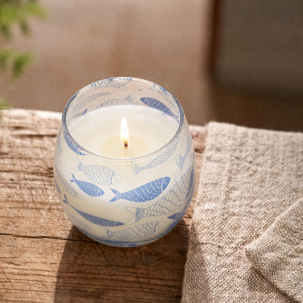 Small Glass Jar Candles - Seabreeze - Spiru-shop.nl