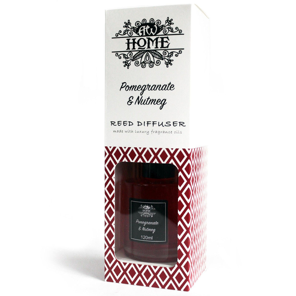 120ml Reed Diffuser - Pomegranate & Nutmeg - Spiru-shop.nl