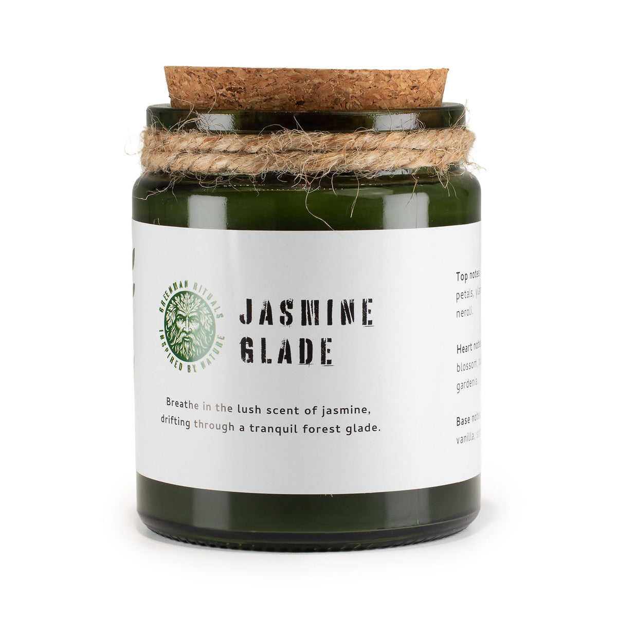 Greenman Woodwick Soy Candle - Jasmine Glade - Spiru-shop.nl