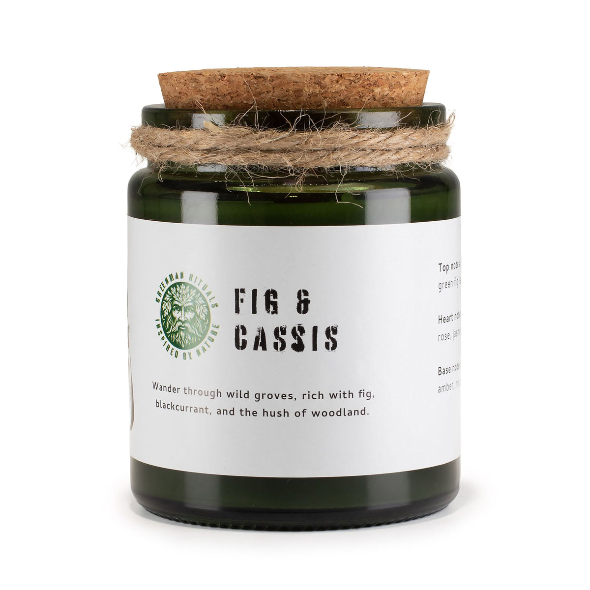 Greenman Woodwick Soy Candle - Crushed Fig & Cassis - Spiru-shop.nl