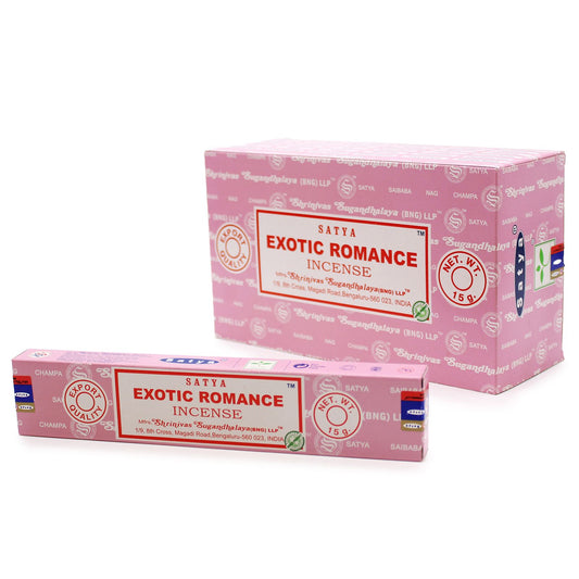 Satya Incense Sticks 15g - Exotic Romance - Spiru-shop.nl