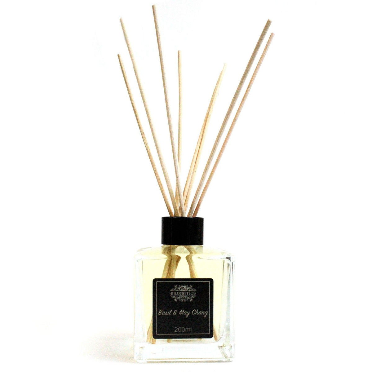 200ml Basil & Maychang Essential Oil Reed Diffuser - Spiru-shop.nl