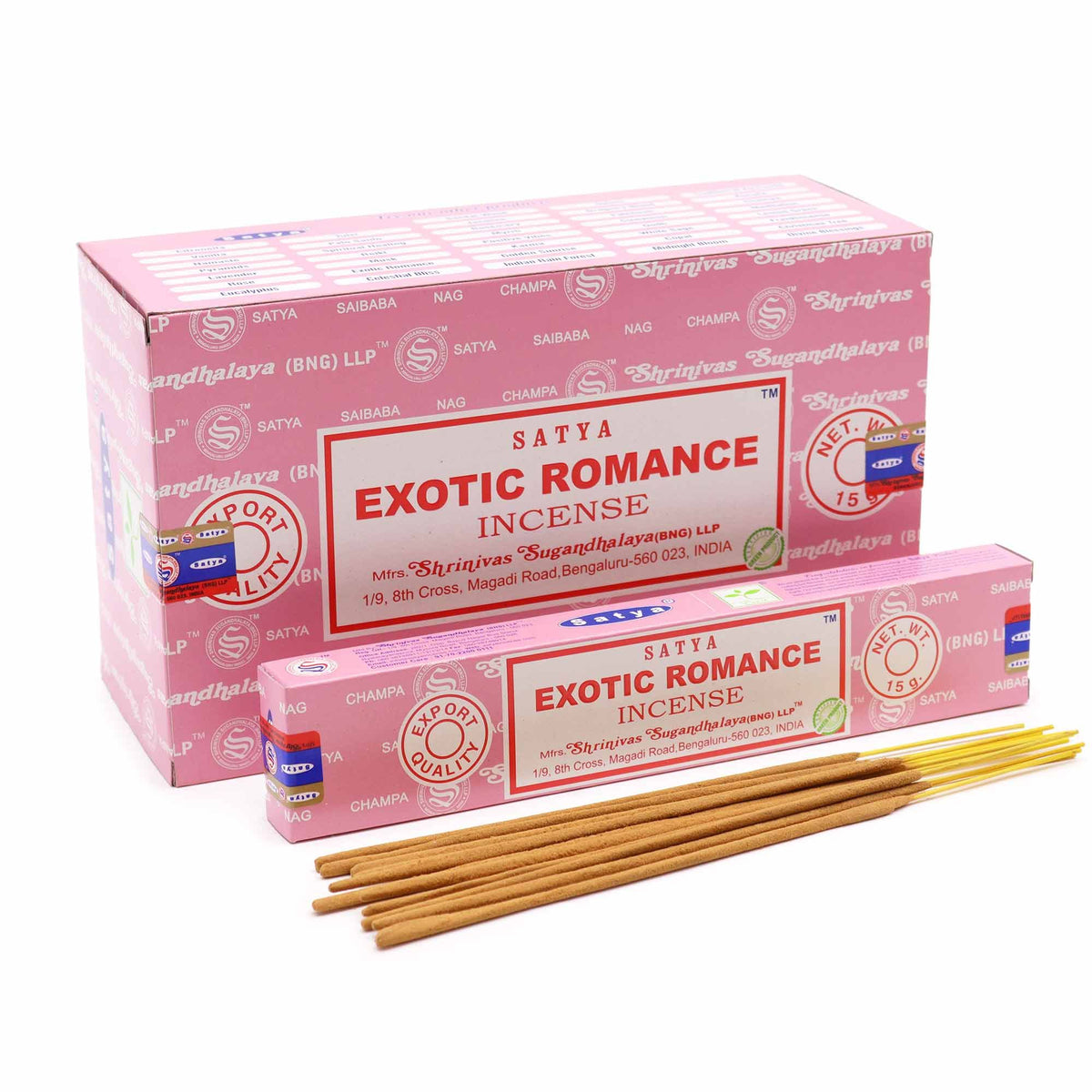 Satya Incense Sticks 15g - Exotic Romance - Spiru-shop.nl