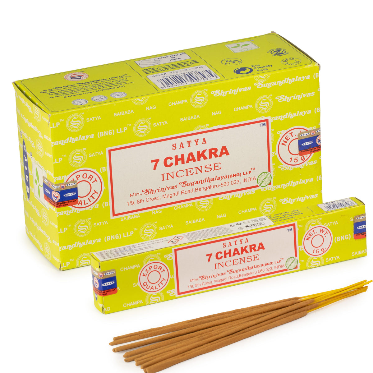 Satya Incense 15gm - 7 Chakra - Spiru-shop.nl