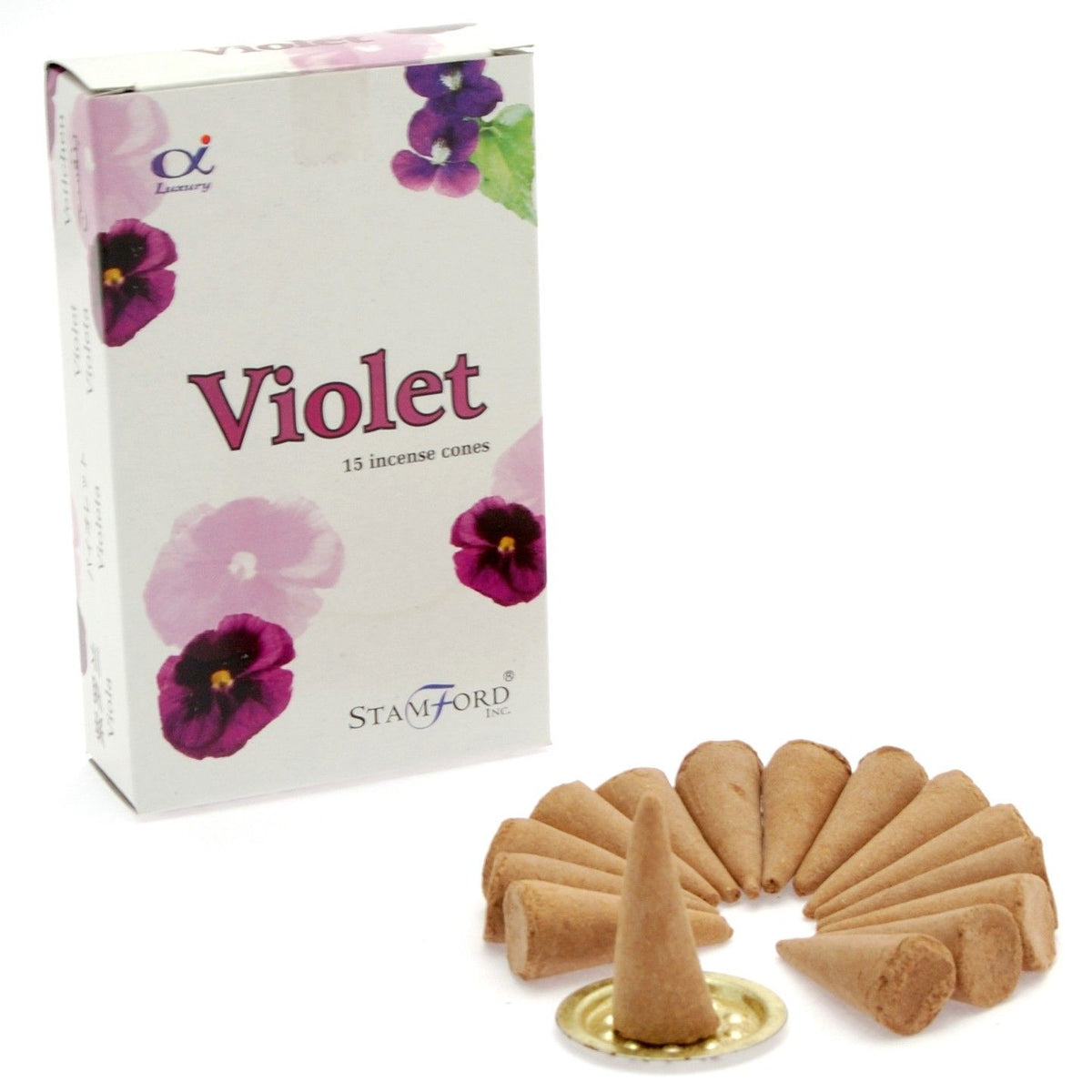 Violet Incense Cones - Spiru-shop.nl