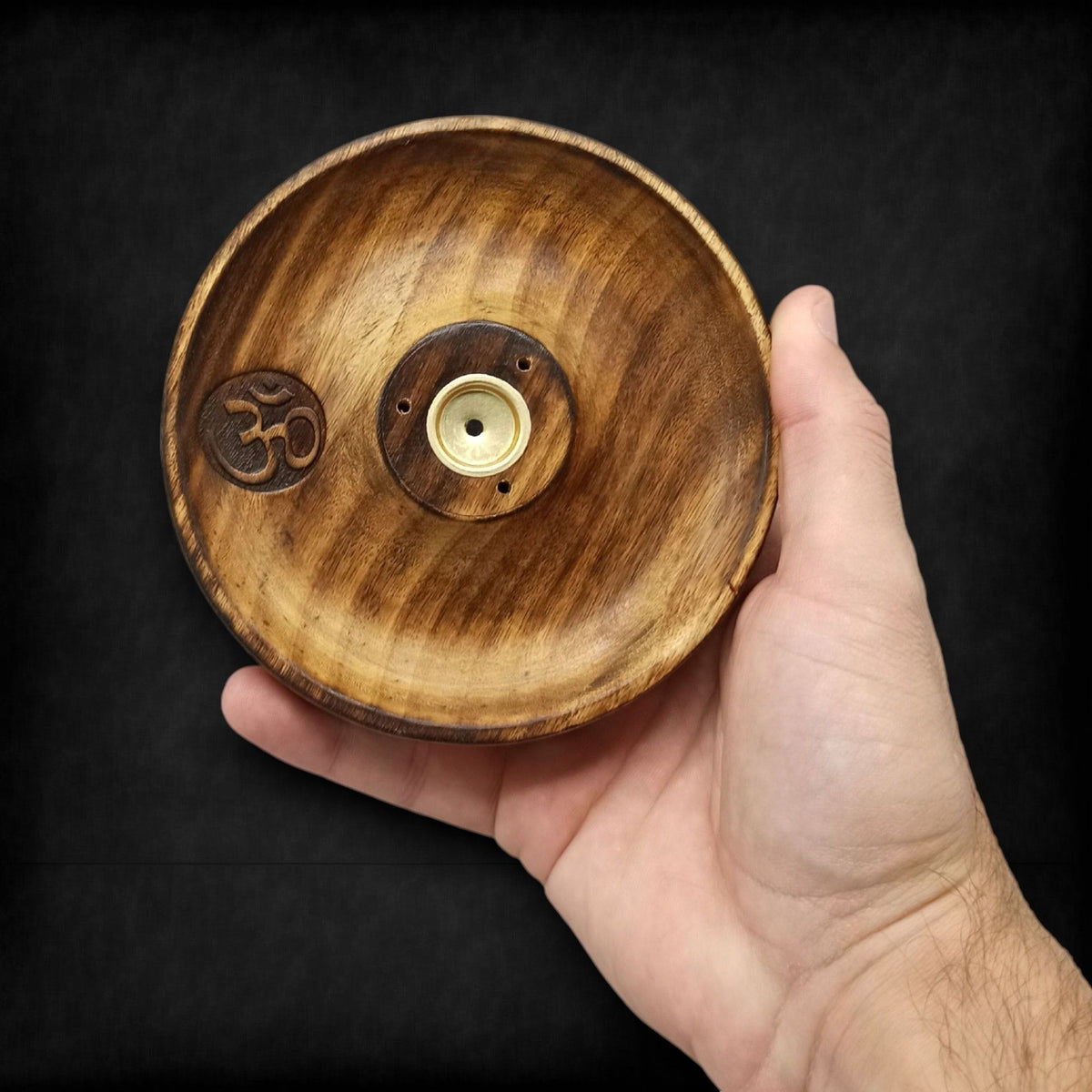 Incense Stick & Cone Burner Disc - Om - Spiru-shop.nl