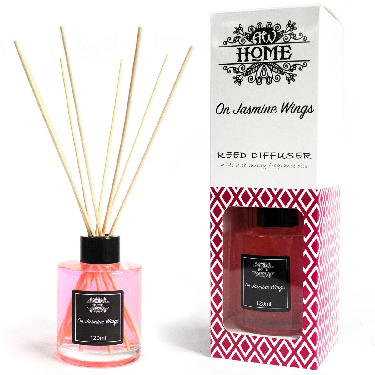 120ml Reed Diffuser - On Jasmine Wings - Spiru-shop.nl