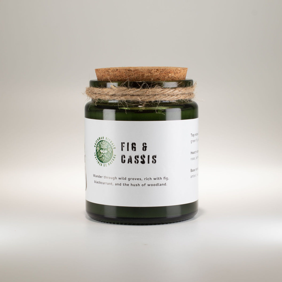 Greenman Woodwick Soy Candle - Crushed Fig & Cassis - Spiru-shop.nl