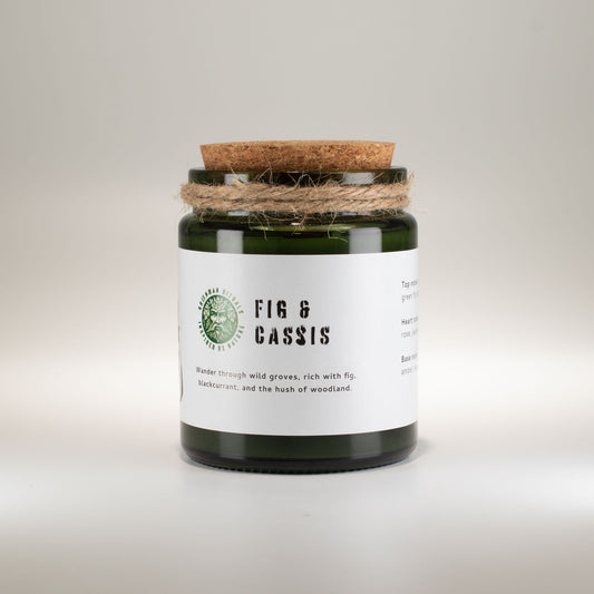 Greenman Woodwick Soy Candle - Crushed Fig & Cassis - Spiru-shop.nl