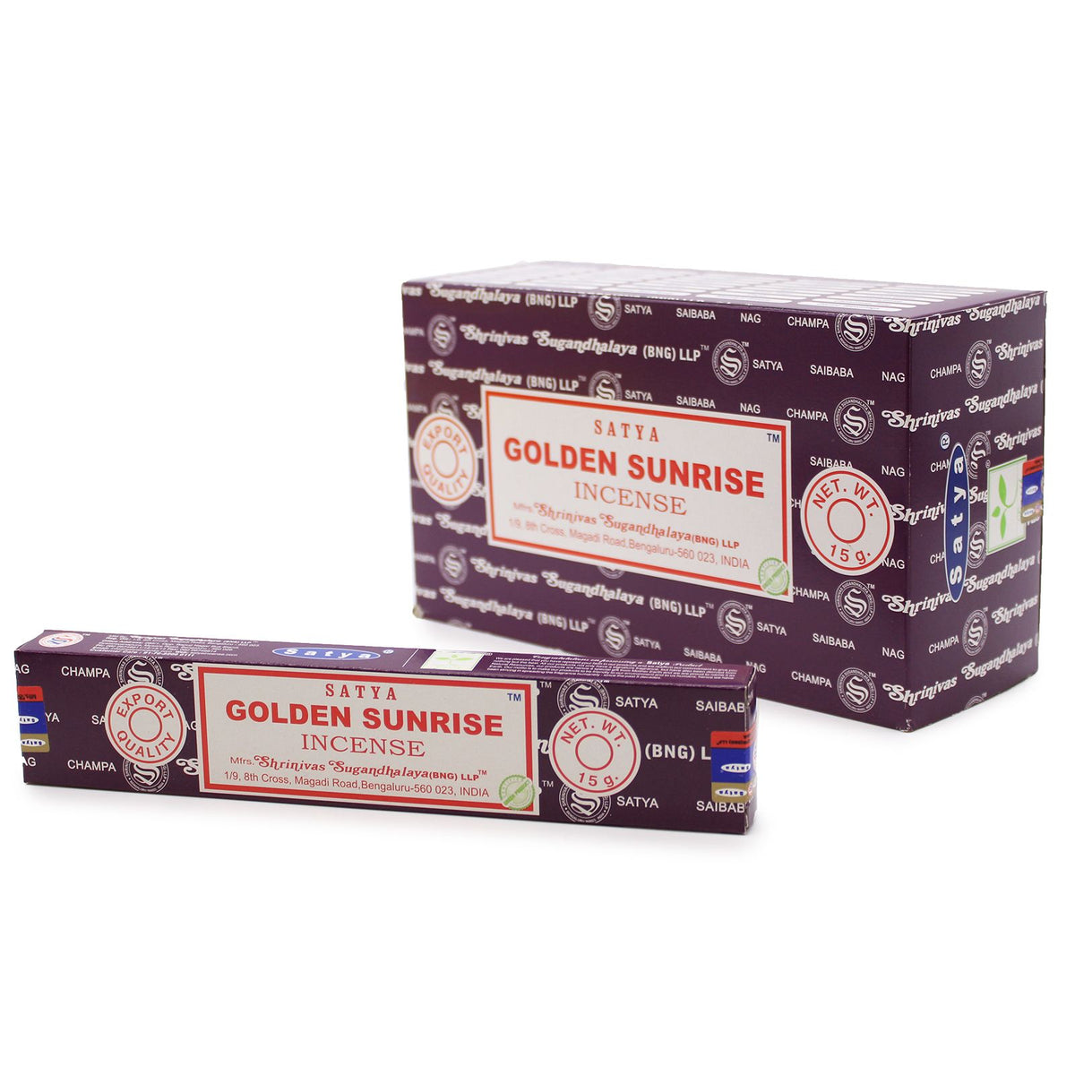 Satya Incense Sticks 15g - Golden Sunrise - Spiru-shop.nl