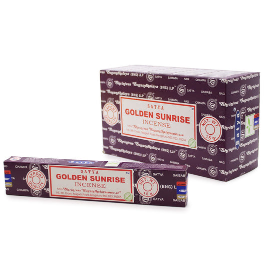 Satya Incense Sticks 15g - Golden Sunrise - Spiru-shop.nl