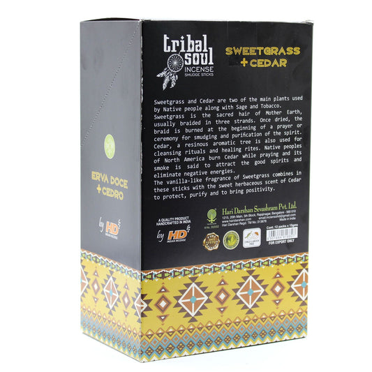 Tribal Soul Incesne - Sweert Grass + Cedar - Spiru-shop.nl