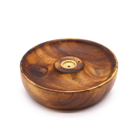 Incense Stick & Cone Burner Disc - Ying & Yang - Spiru-shop.nl