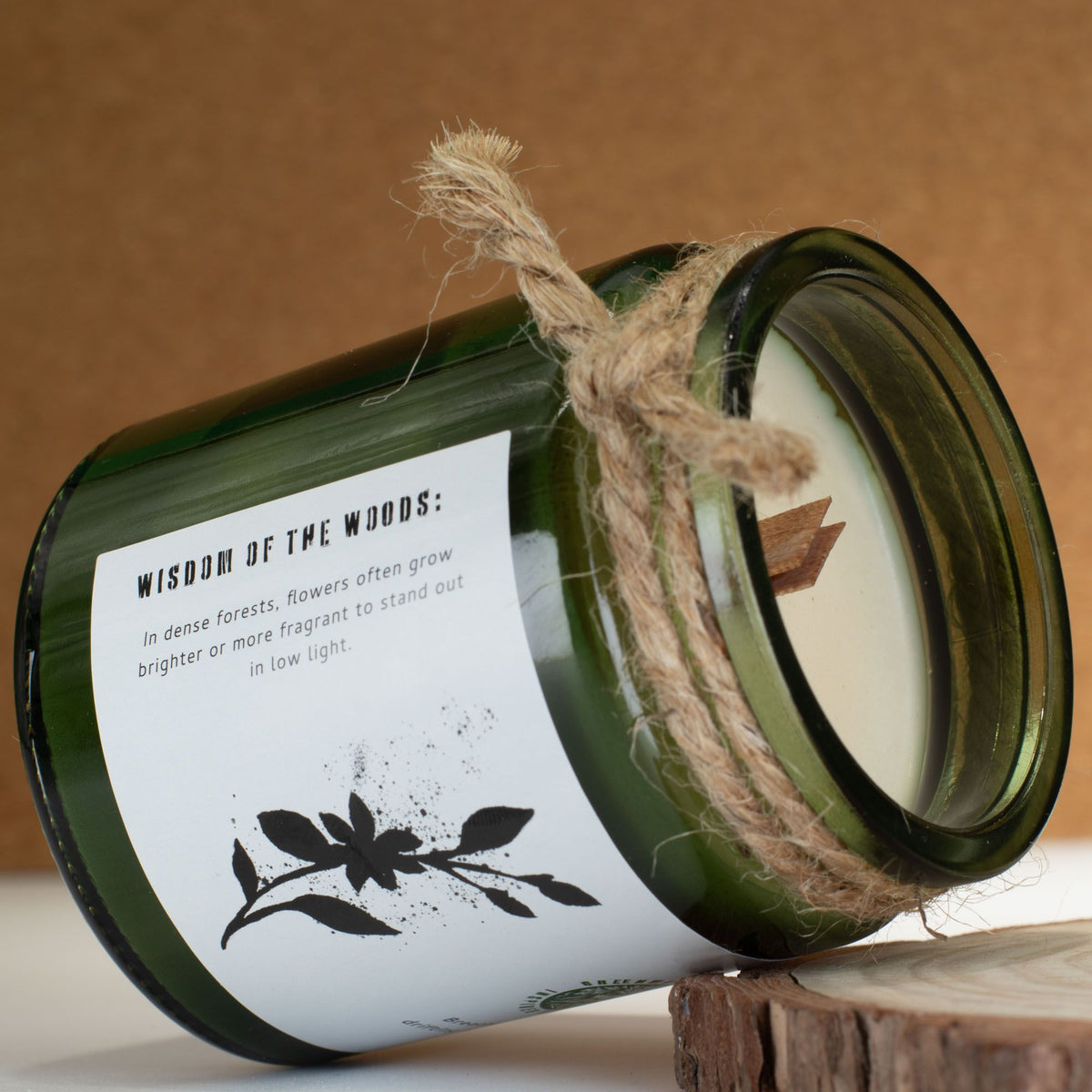 Greenman Woodwick Soy Candle - Jasmine Glade - Spiru-shop.nl