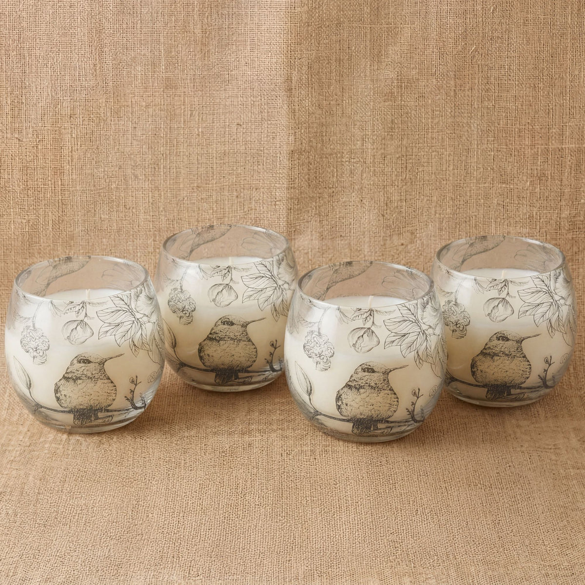 Small Glass Jar Candles - Drawn by Flame - Spiru-shop.nl