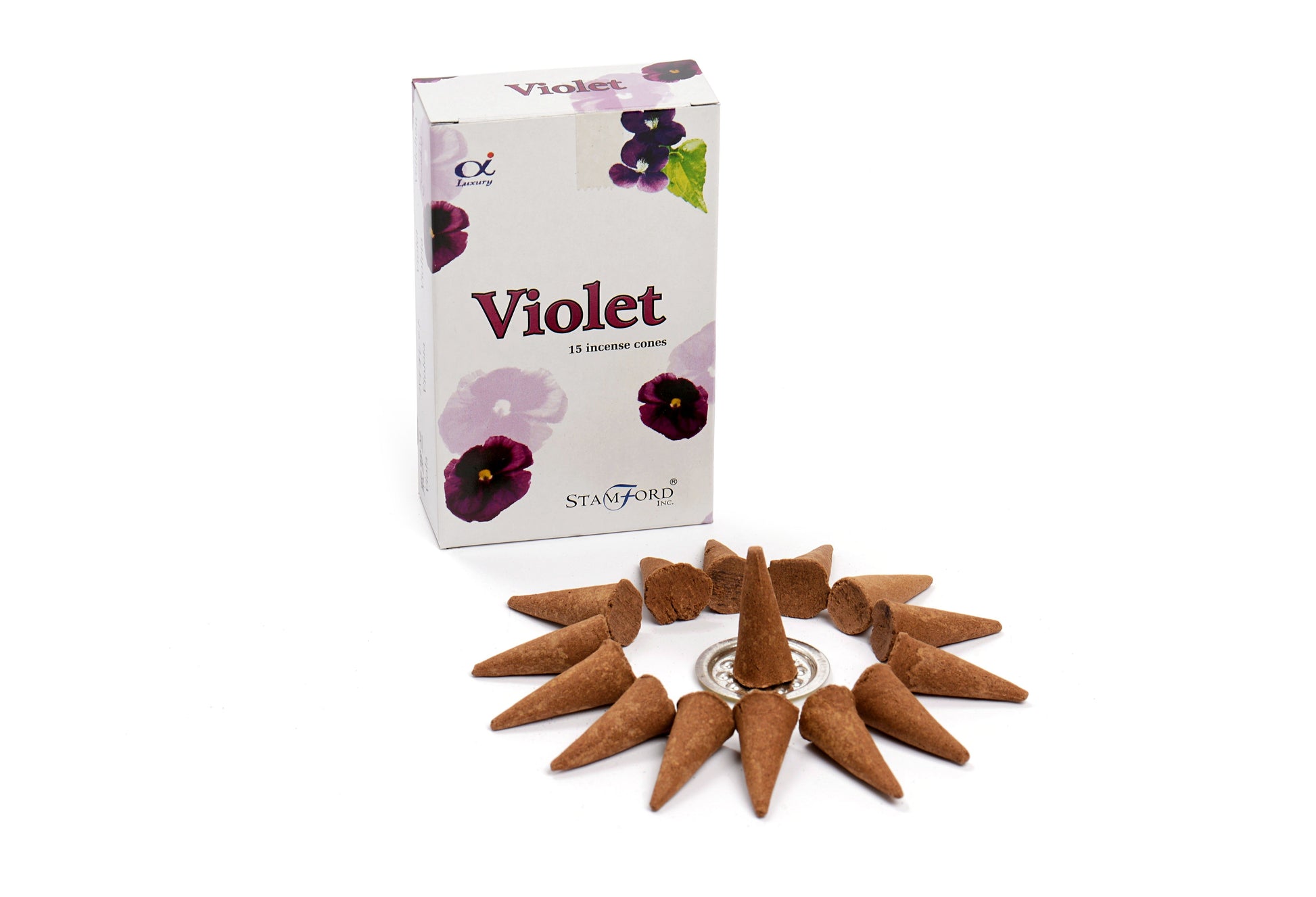 Violet Incense Cones - Spiru-shop.nl