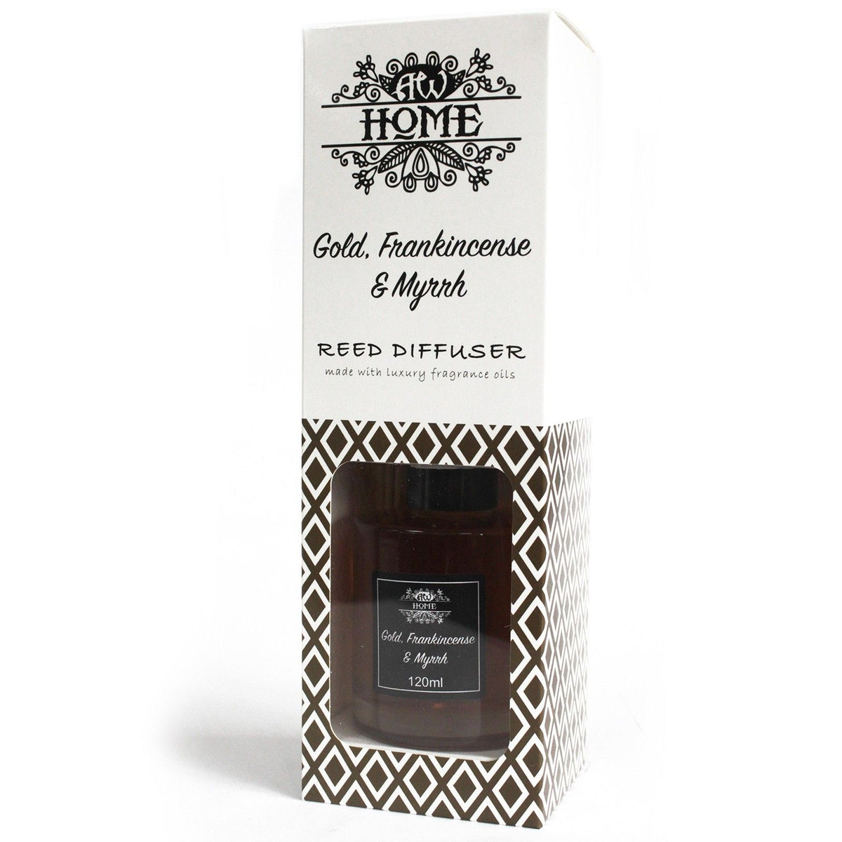 120ml Reed Diffuser - Gold, Frankincense & Myrrh - Spiru-shop.nl