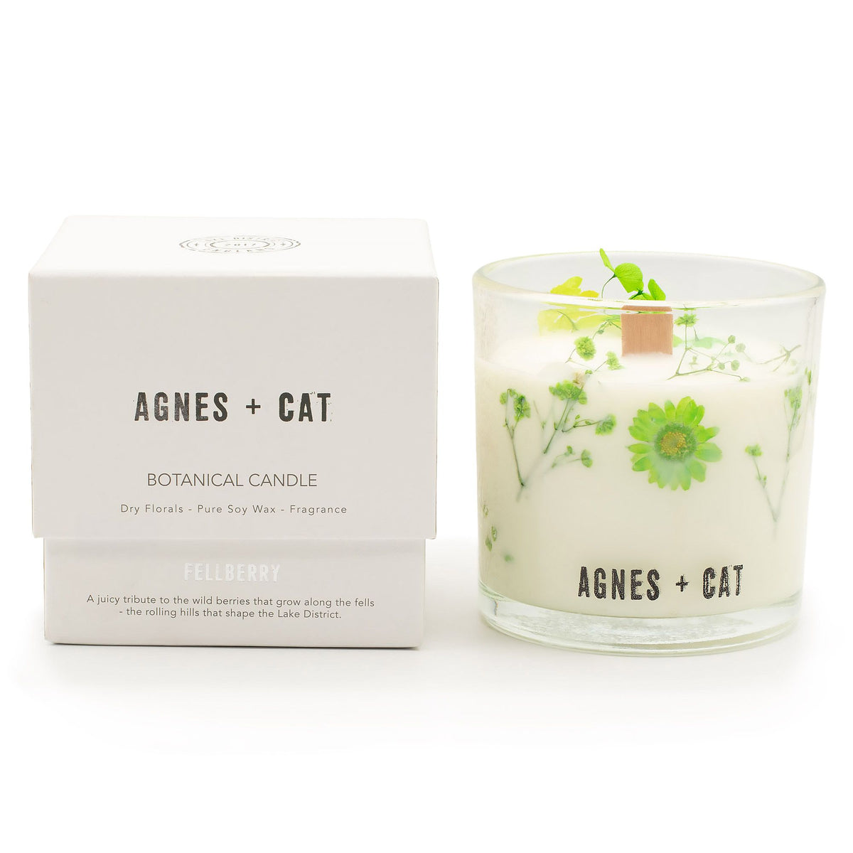 Agnes + Cat Botanical Soy Wax Candle - Fellberry - Spiru-shop.nl