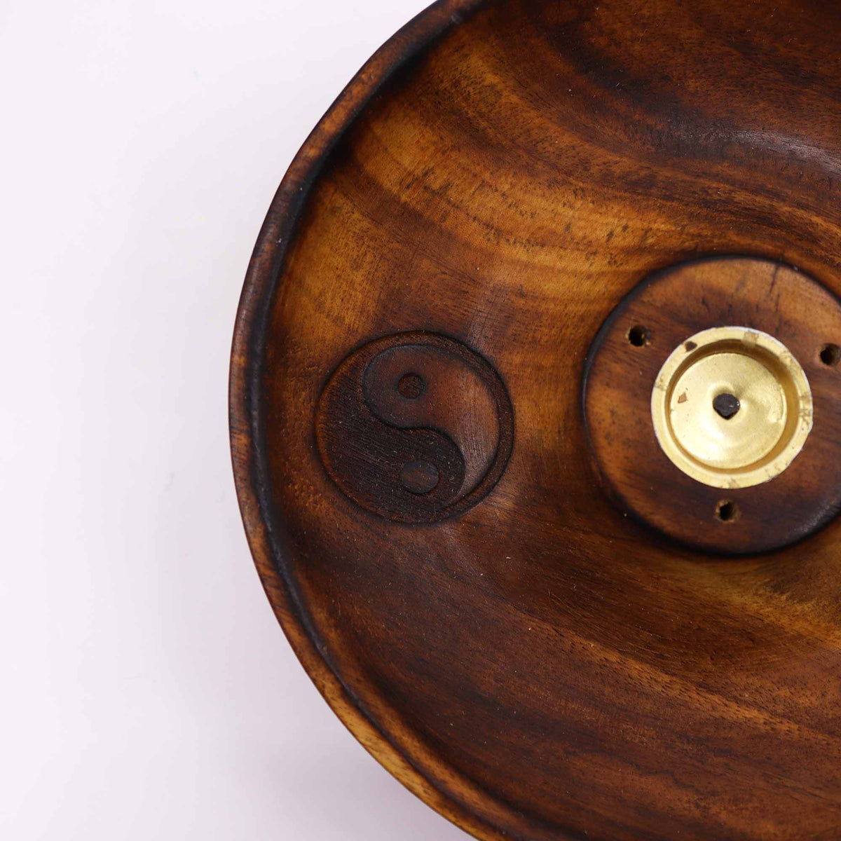 Incense Stick & Cone Burner Disc - Ying & Yang - Spiru-shop.nl
