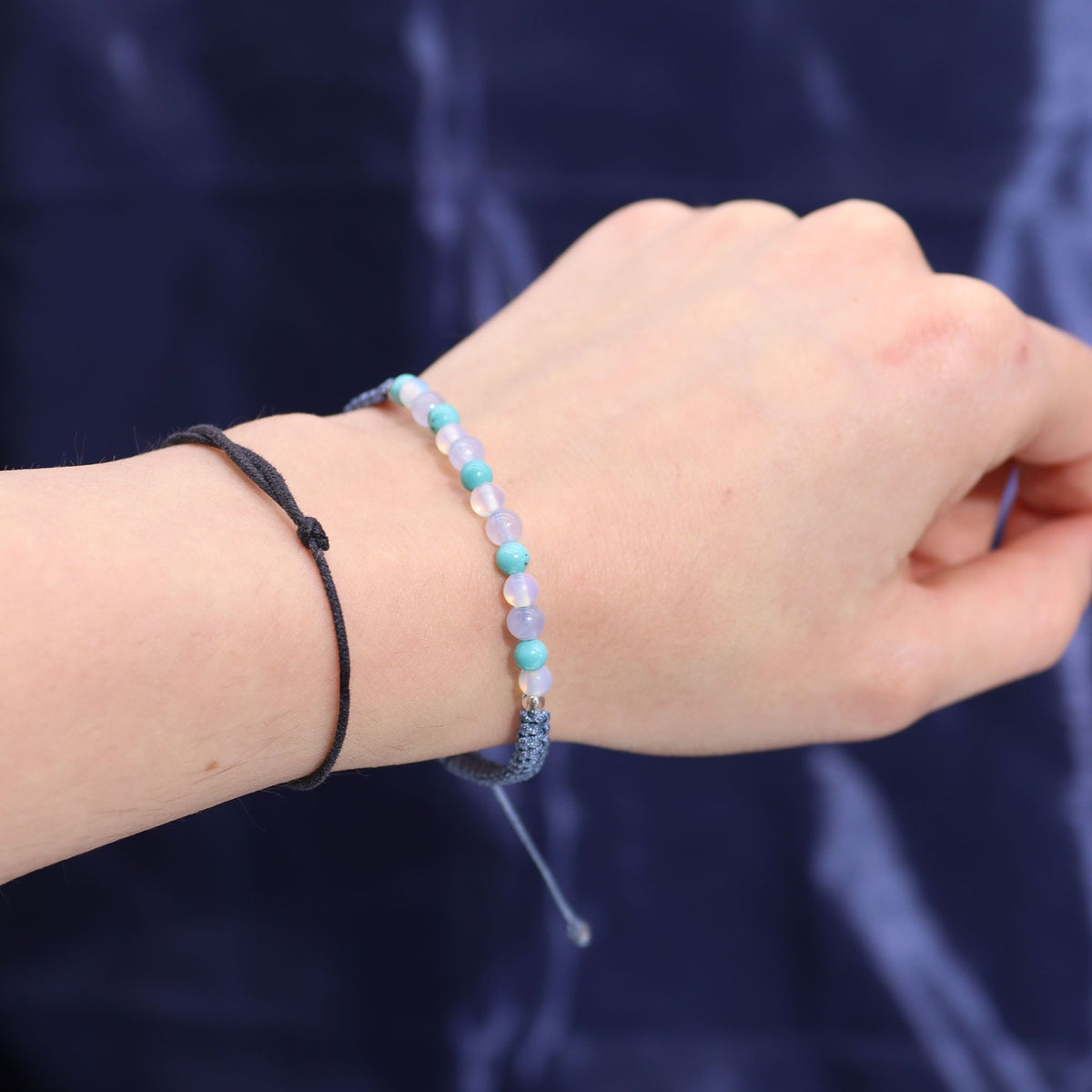 Zodiac Crystal Candle with Gemstone Bracelet - Pisces - Spiru-shop.nl