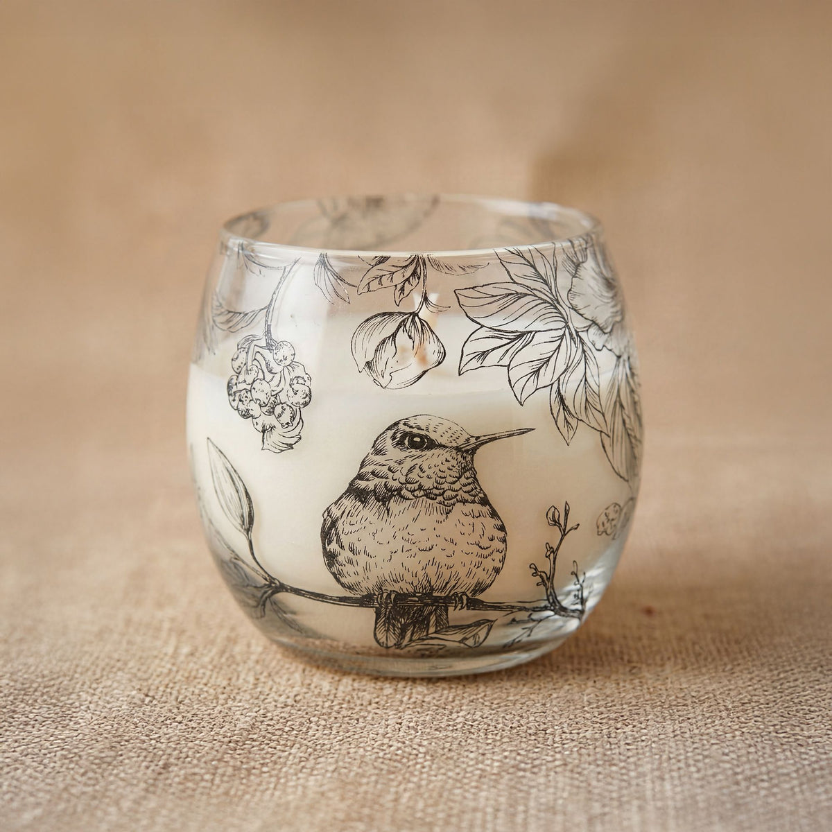 Small Glass Jar Candles - Drawn by Flame - Spiru-shop.nl