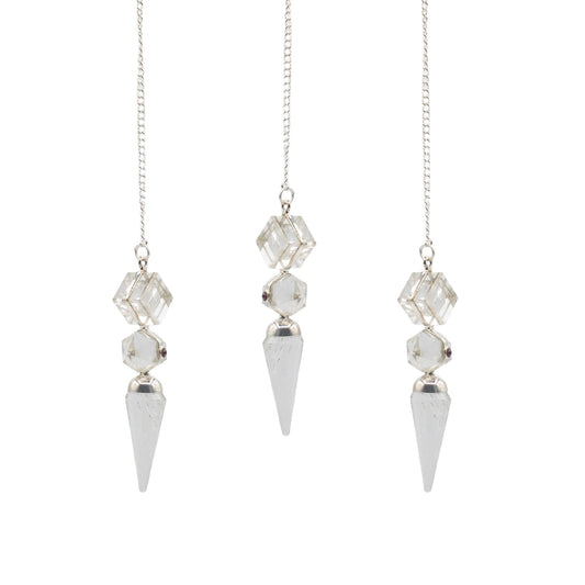 The Architect of Clarity - Three Piece Pendulum - Crystal Quartz