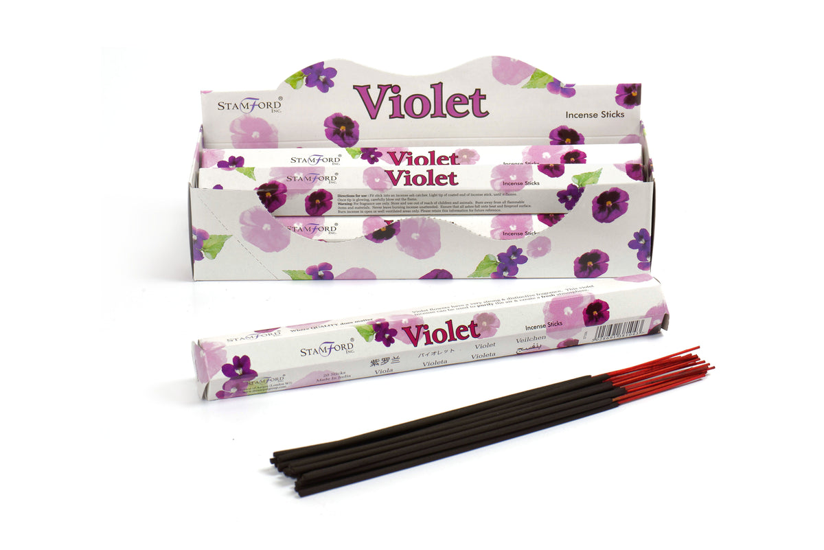 Violet Premium Incense Sticks - Spiru-shop.nl