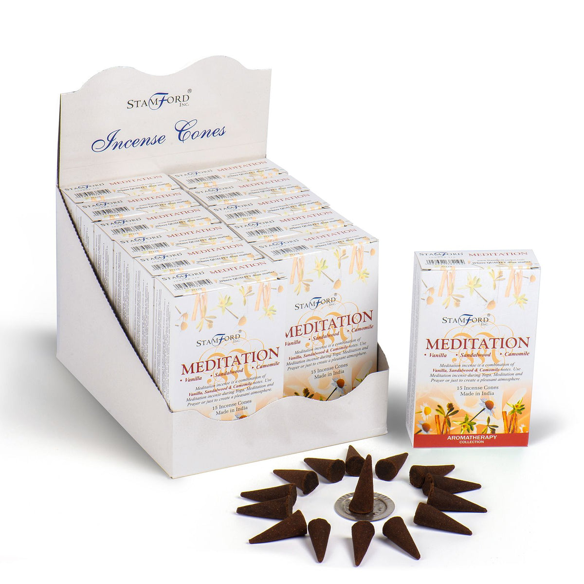 Meditation Incense Cones - Spiru-shop.nl
