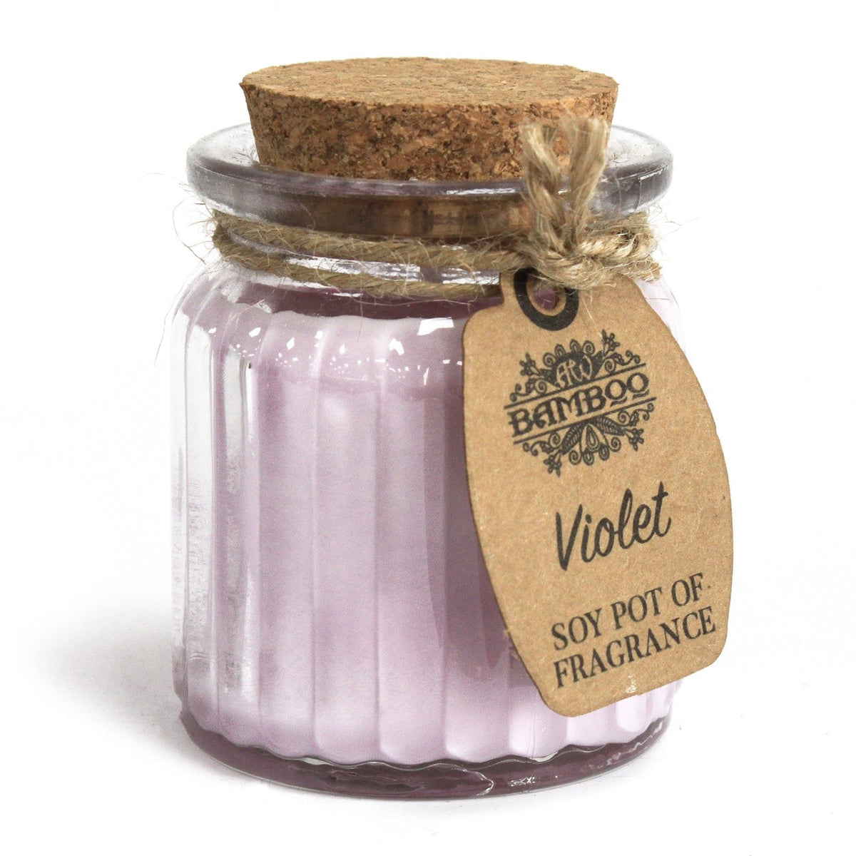 Violet Soy Pot of Fragrance Candles - Spiru-shop.nl