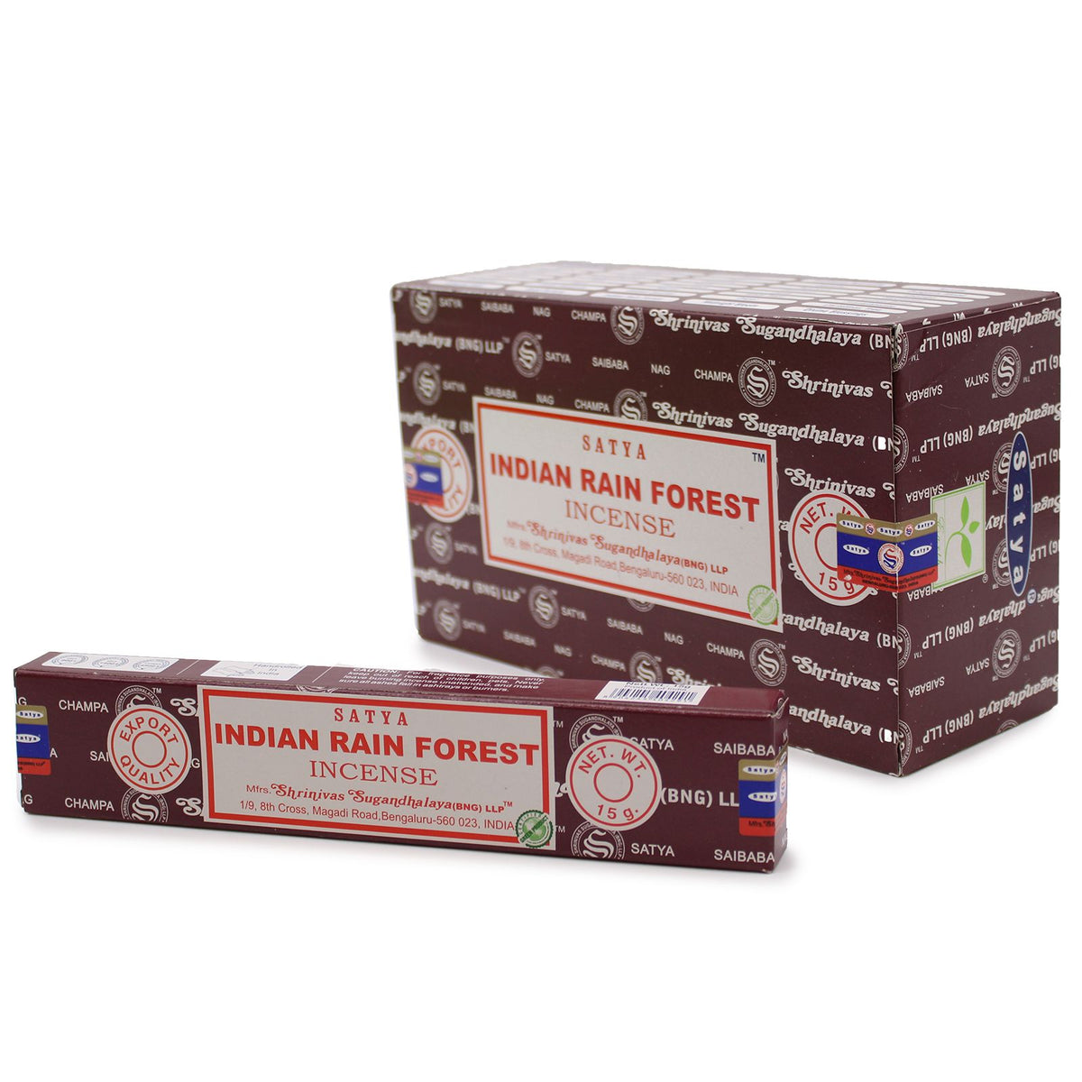 Satya Incense Sticks 15g - Indian Rain Forest - Spiru-shop.nl