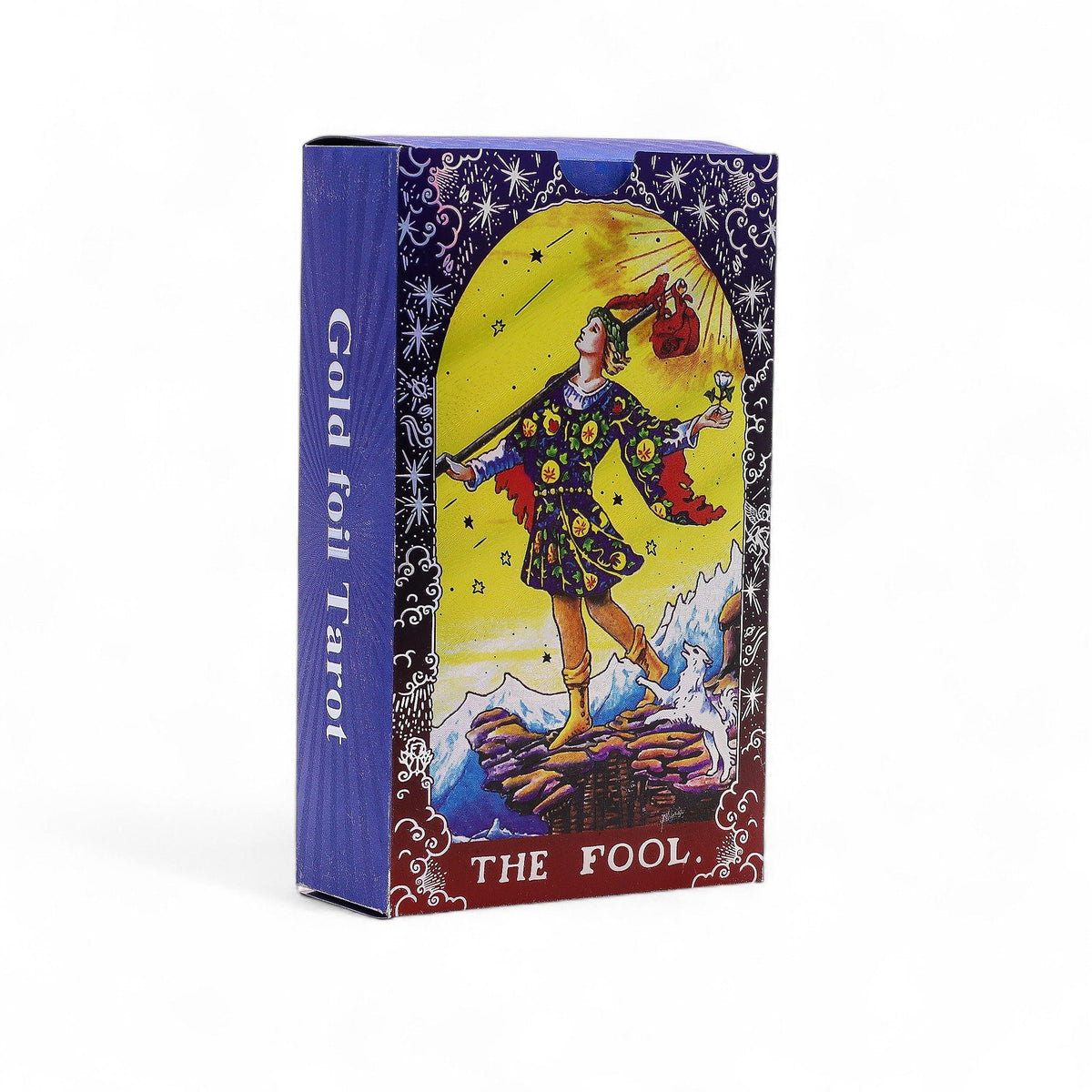 Blue Foil Tarot Card Set - Mandala - with booklet - Spiru-shop.nl