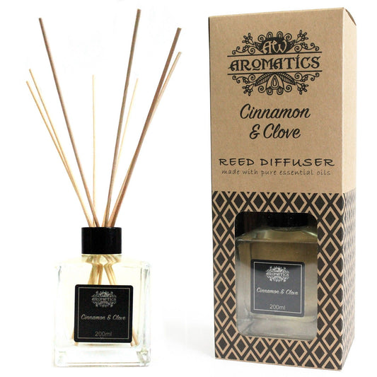 200ml Cinnamon & Clove Essential Oil Reed Diffuser - Spiru-shop.nl
