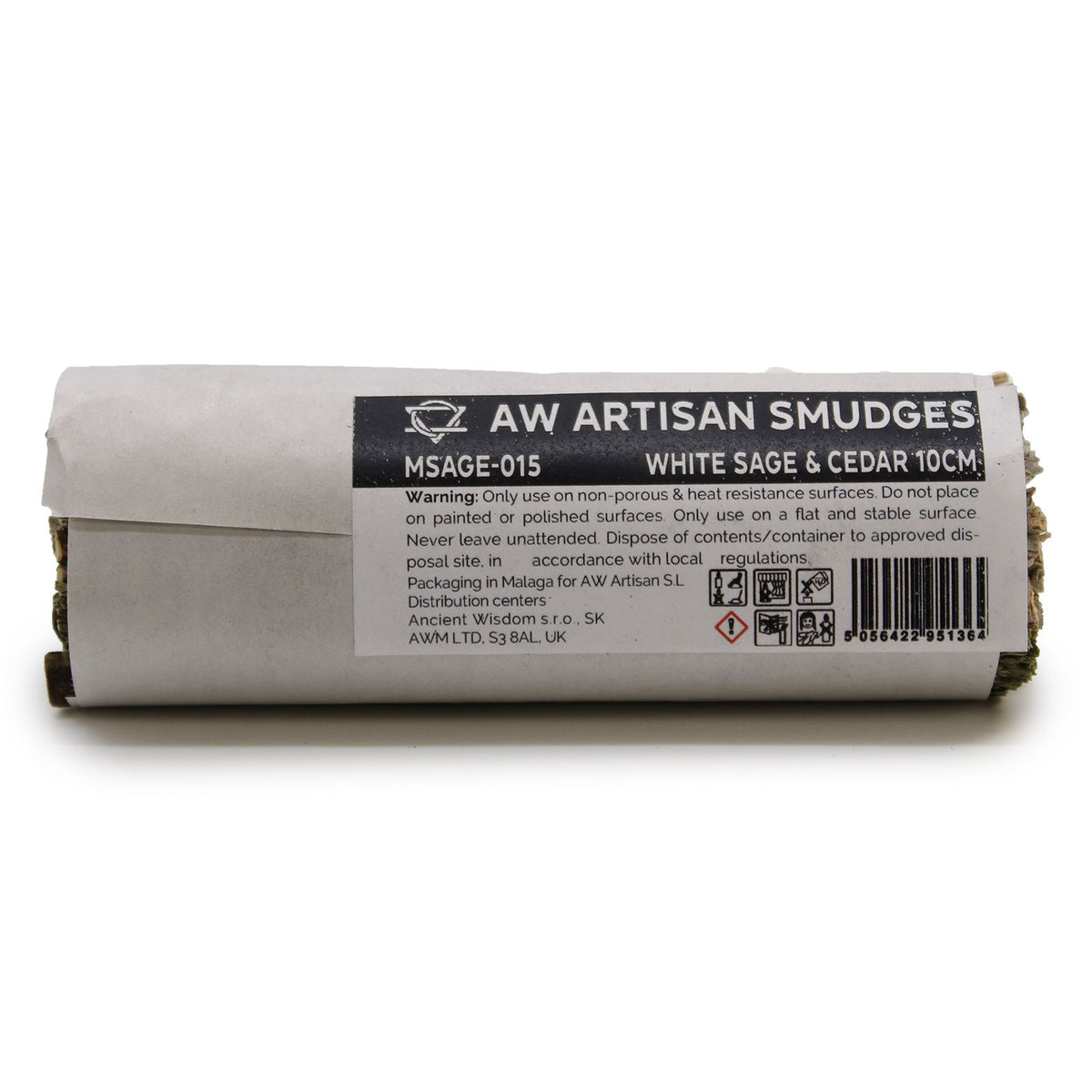 Smudge Stick - White Sage & Cedar 10cm - Spiru-shop.nl