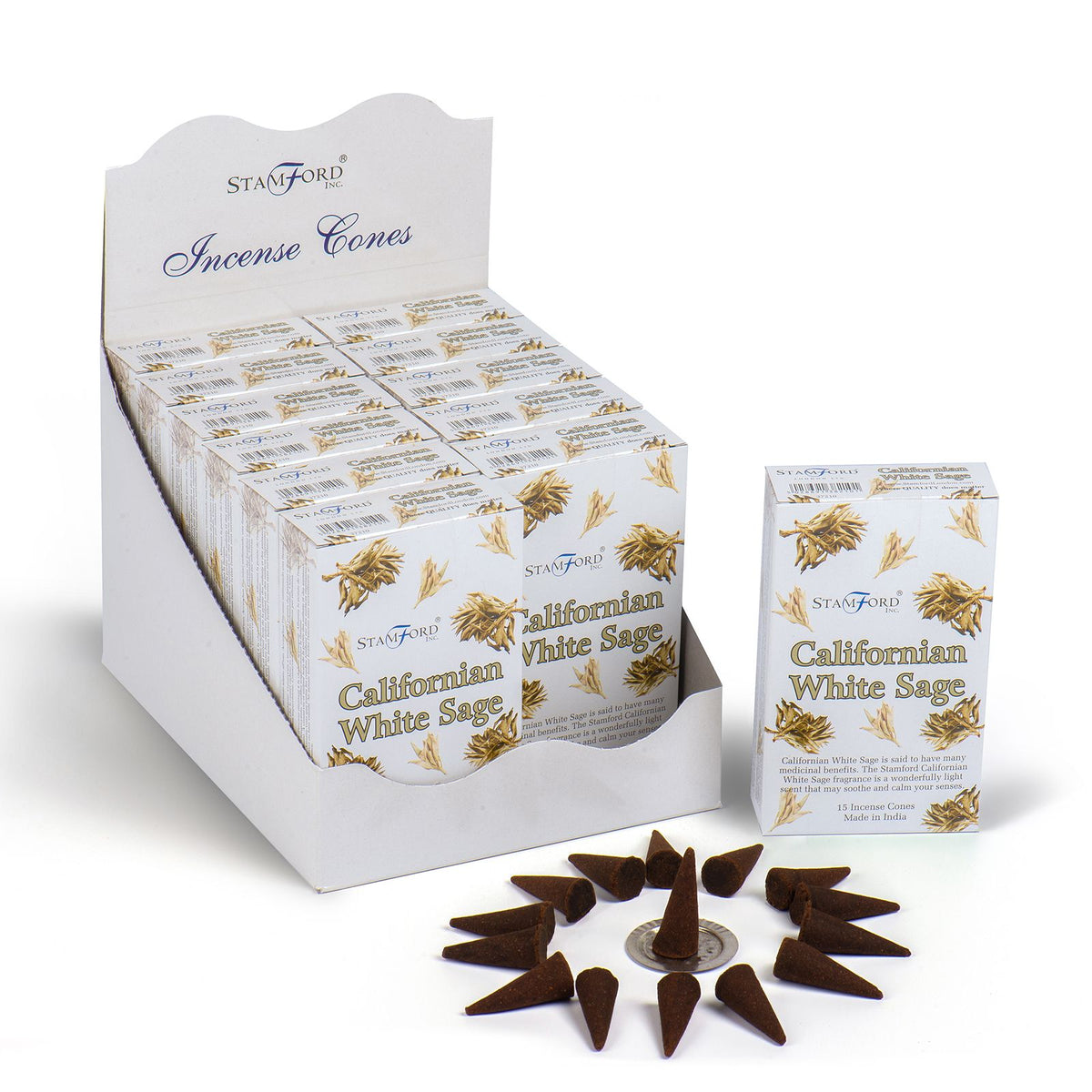 Californian White Sage Incense Cones - Spiru-shop.nl